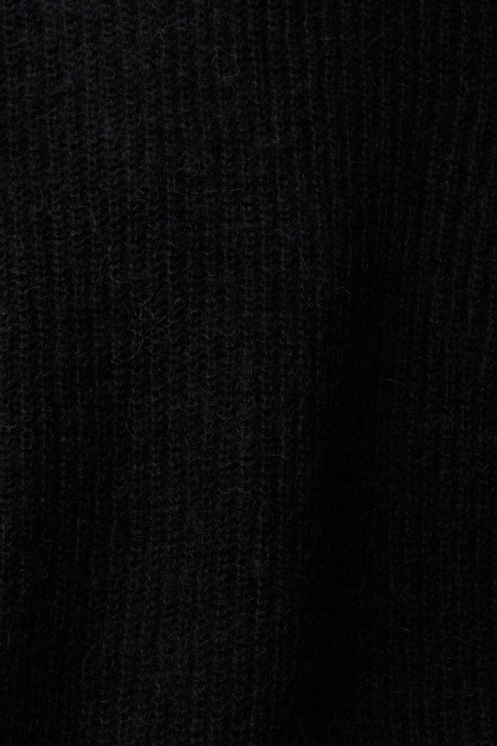 À teneur en laine/alpaga : le cardigan en maille, BLACK, detail image number 5
