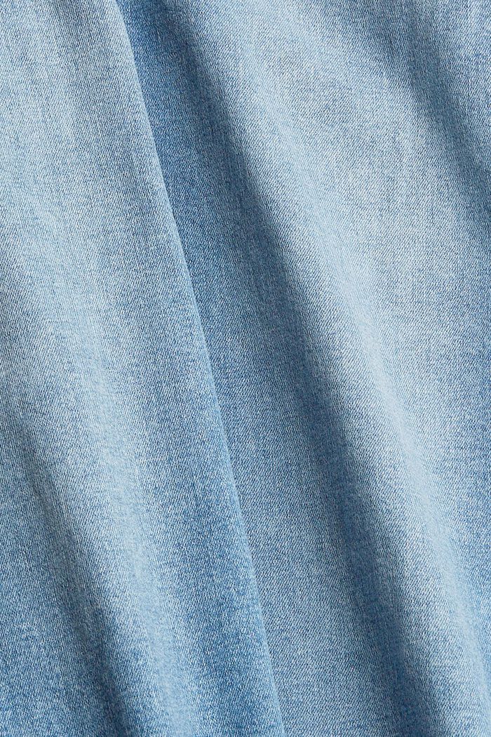 Jean stretch en coton biologique, BLUE LIGHT WASHED, detail image number 7