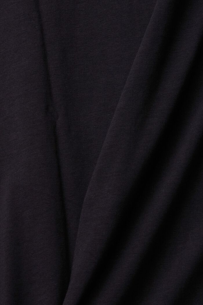 T-Shirt mit Print, 100 % Baumwolle, BLACK, detail image number 4
