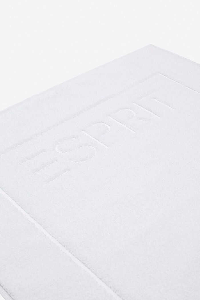 Tapis de bain en tissu éponge 100 % coton, WHITE, detail image number 1
