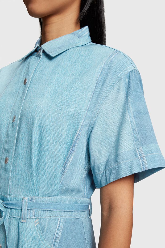 Robe-chemise à imprimé Denim Not Denim, BLUE MEDIUM WASHED, detail image number 1