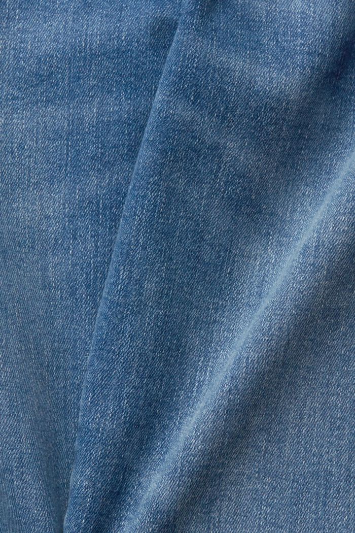 Jean stretch de coupe Slim Fit à taille mi-haute, BLUE MEDIUM WASHED, detail image number 5