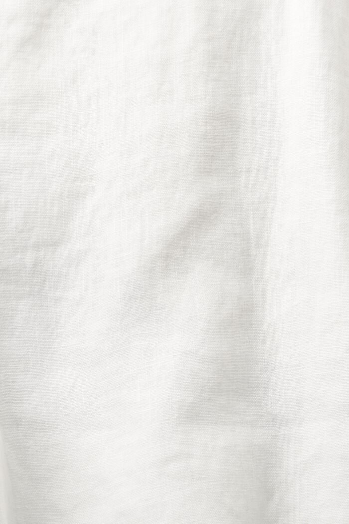Bermudashorts aus ungefärbtem Leinen, OFF WHITE, detail image number 6