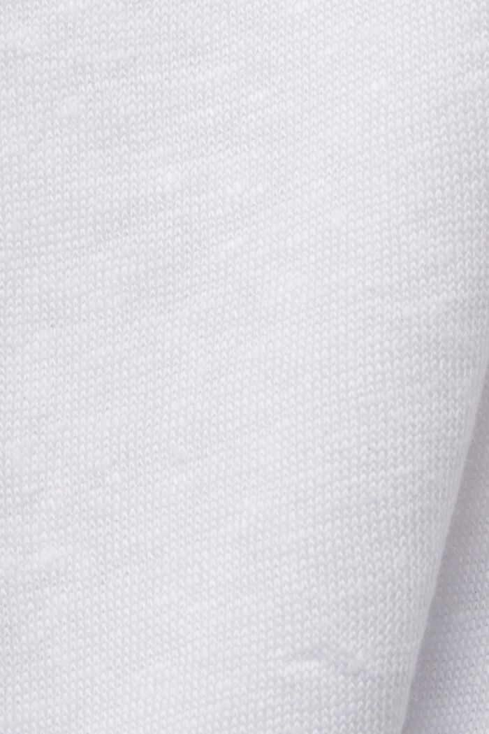 Débardeur en lin animé d’une bordure en dentelle au crochet, WHITE, detail image number 5