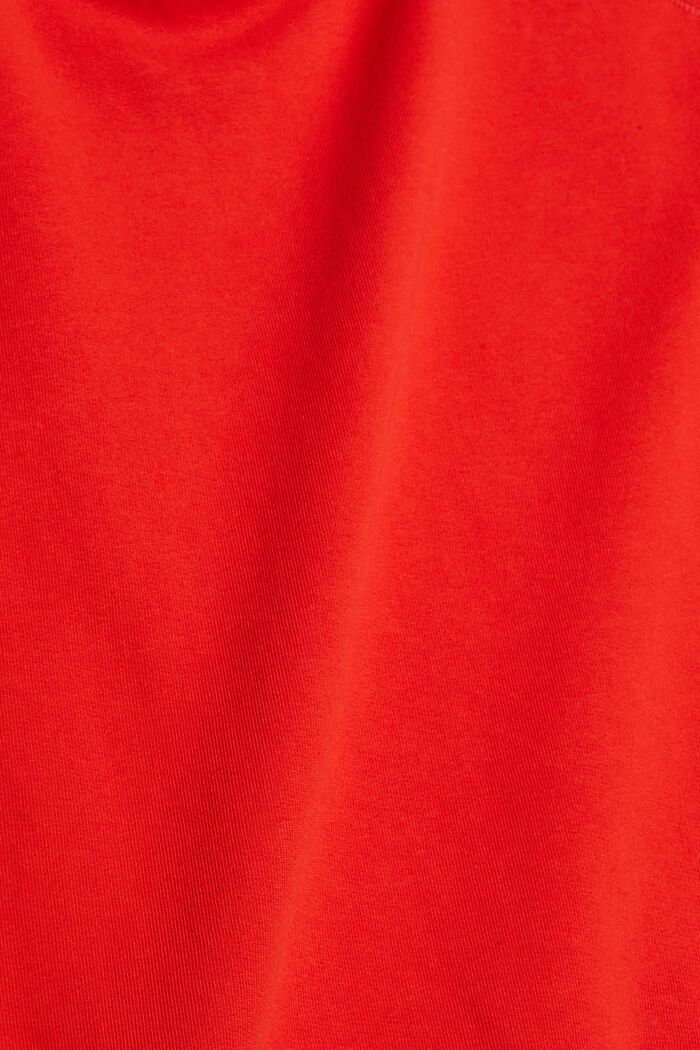 Sweatshirt aus reiner Baumwolle, ORANGE RED, detail image number 1