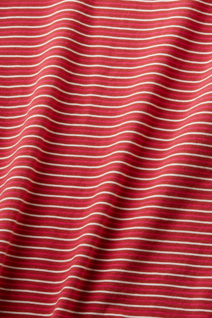 T-shirt à manches longues à motif à rayures, TERRACOTTA, detail image number 5