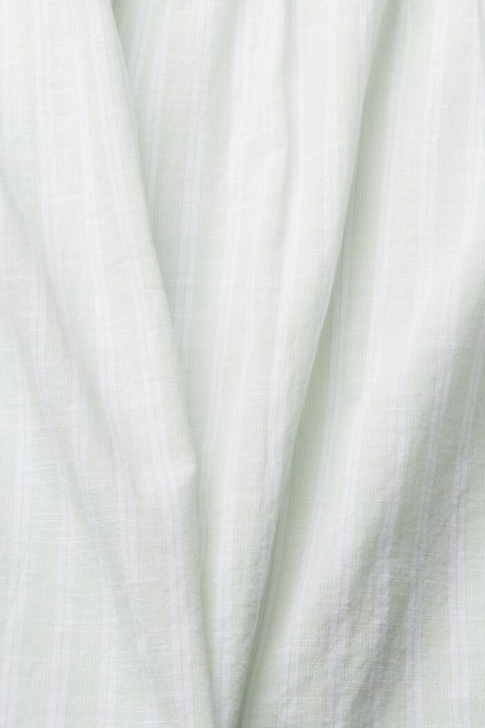Top façon blouse à carreaux, 100 % coton, PASTEL GREEN, detail image number 5