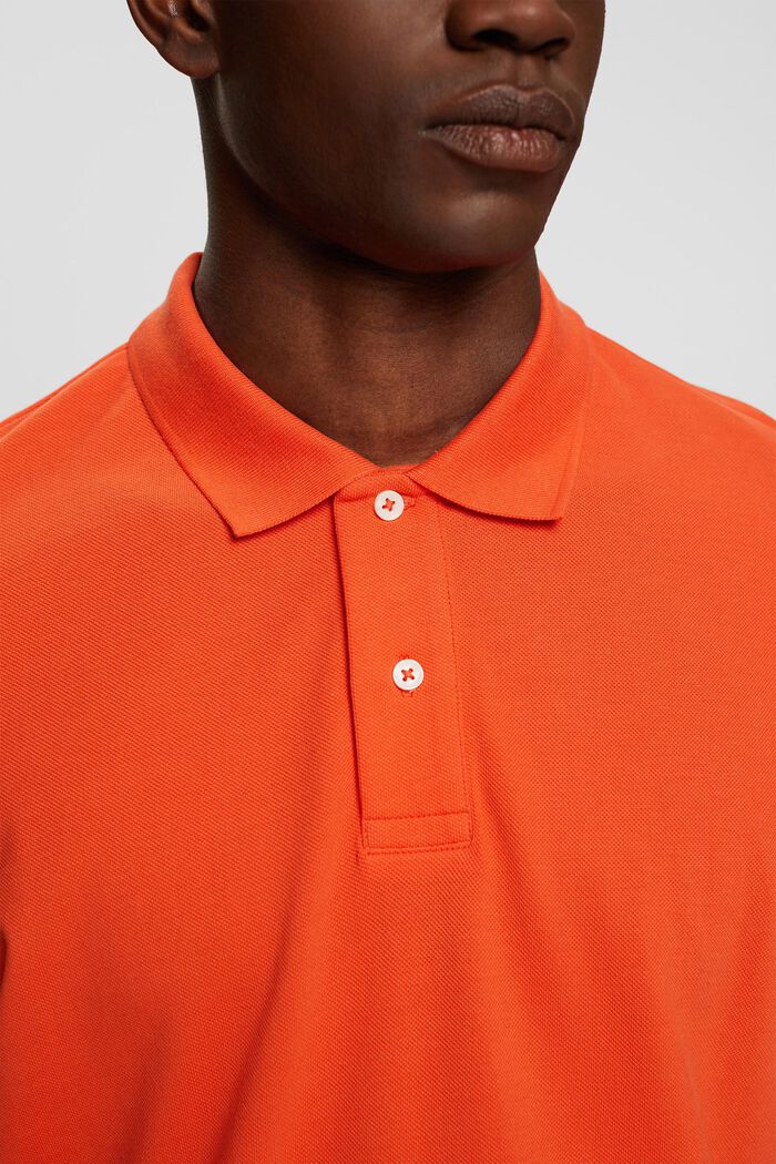 Polo coupe Slim Fit, ORANGE RED, detail image number 2