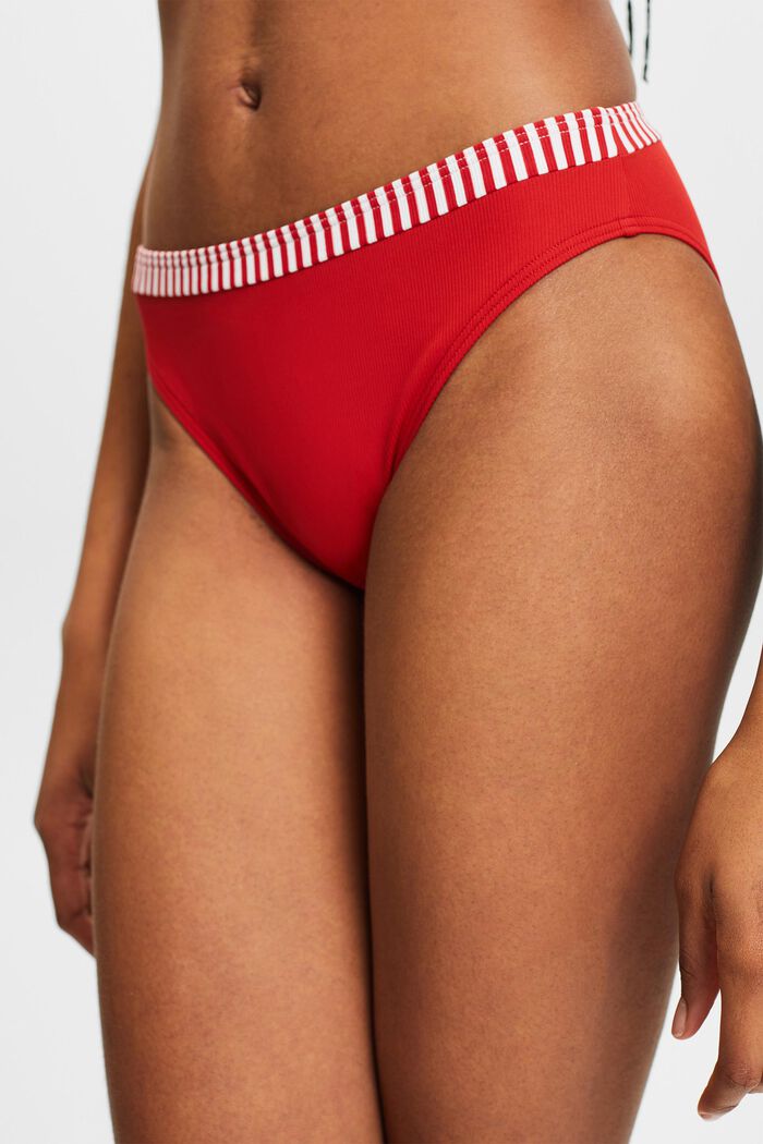 Bas de bikini taille mi-haute, DARK RED, detail image number 2