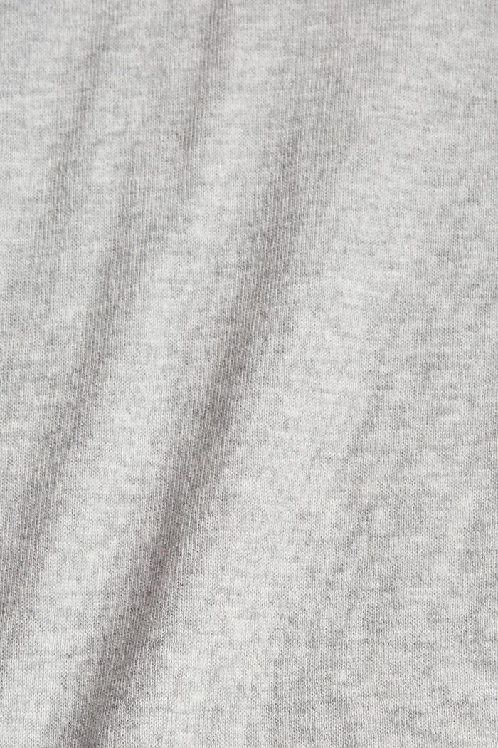 Pull-over à capuche, 100 % coton, LIGHT GREY, detail image number 1