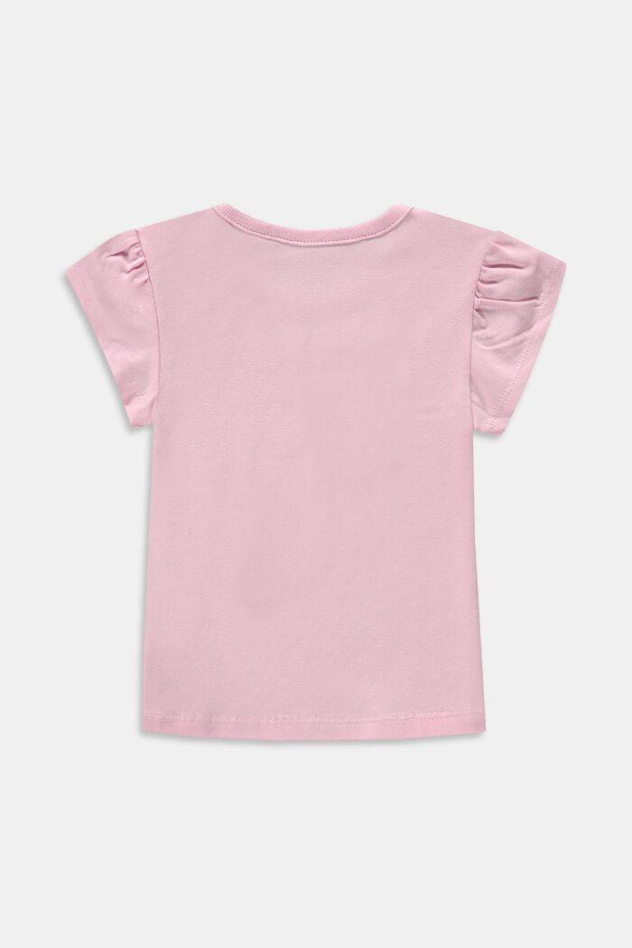 T-shirt orné d´un imprimé, coton biologique, LIGHT PINK, detail image number 1