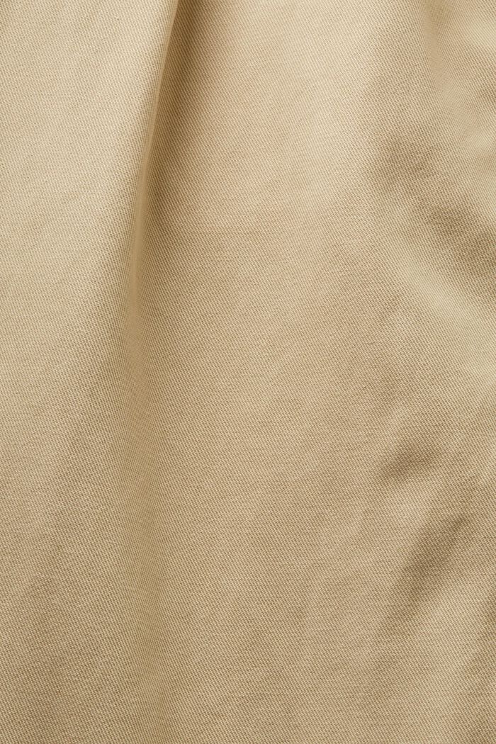 Chino à taille mi-haute en coton mélangé, SAND, detail image number 4