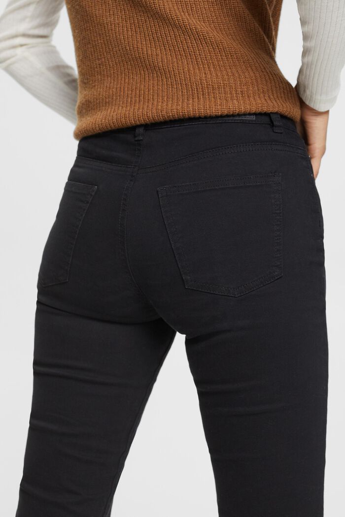 Pantalon taille mi-haute coupe Skinny Fit, BLACK, detail image number 4
