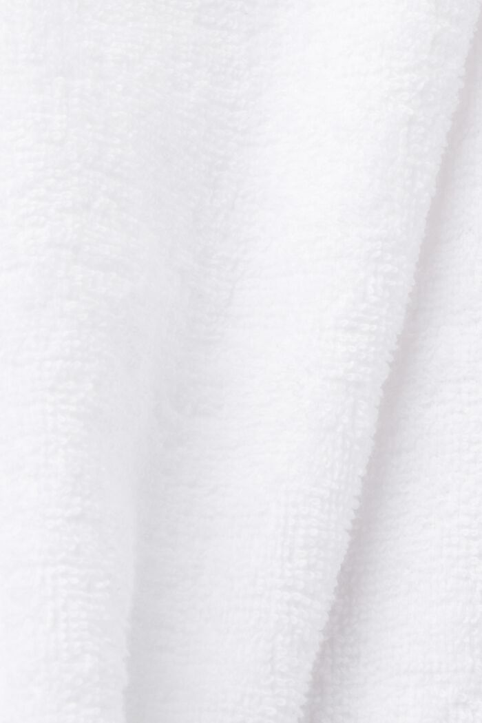 Peignoir unisexe, 100 % coton, WHITE, detail image number 5