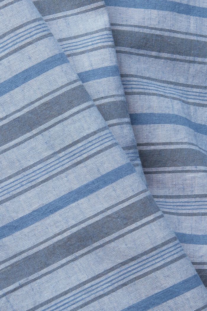 Mit Leinen: Hemd mit Streifen, BLUE, detail image number 4