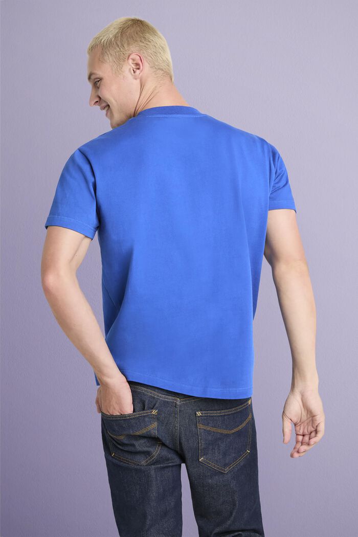 T-shirt en jersey de coton unisexe à logo, BRIGHT BLUE, detail image number 2