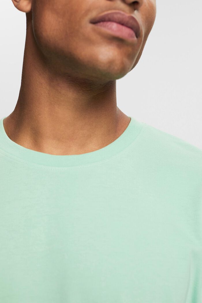 Unifarbenes T-Shirt, PASTEL GREEN, detail image number 0