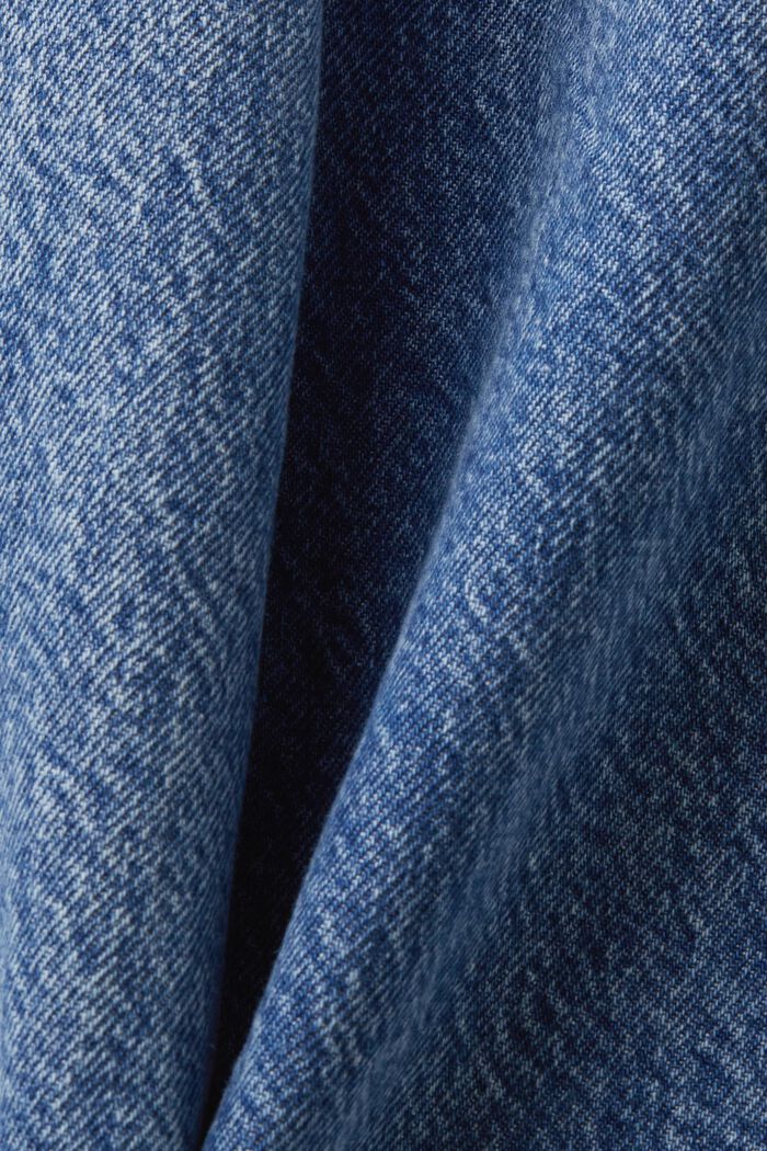 Retro-Jeans mit hohem Bund und weitem Bein, BLUE LIGHT WASHED, detail image number 5