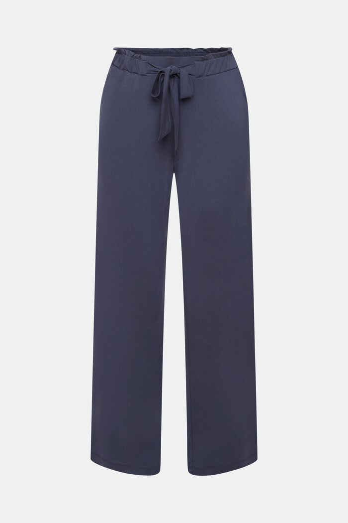 Pantalon de pyjama avec ceinture à nouer cousue, TENCEL™, INK, detail image number 5