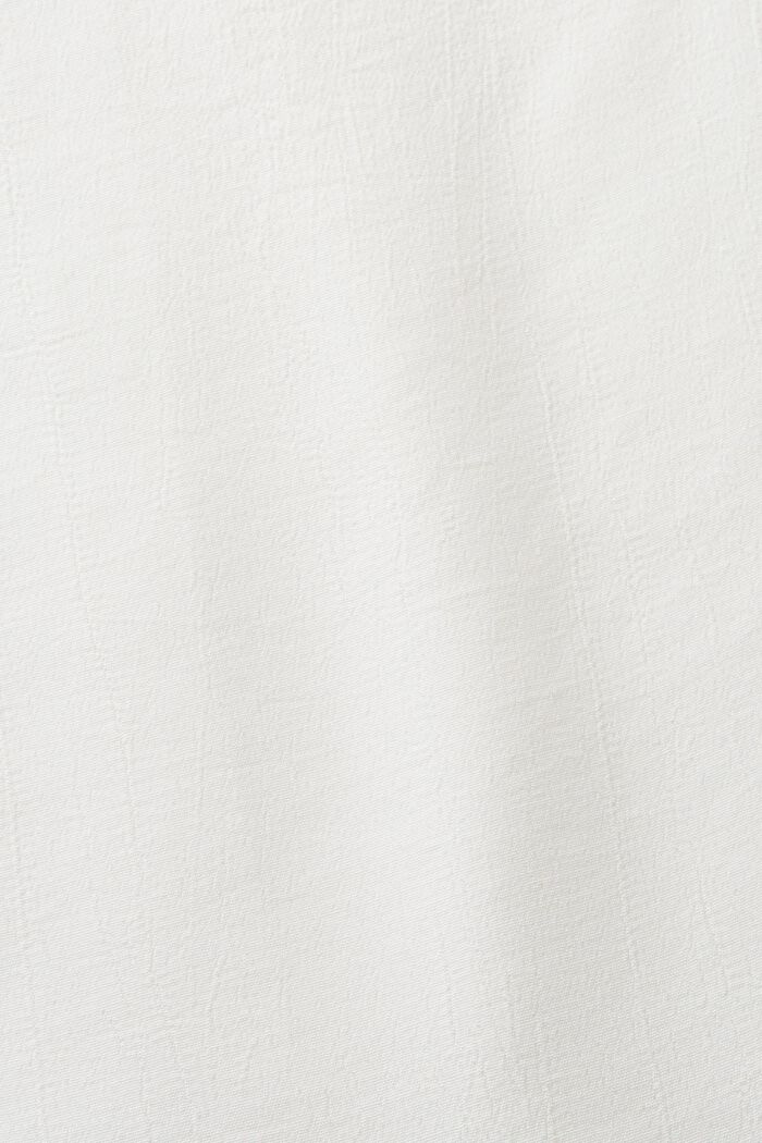 Bluse mit V-Ausschnitt aus LENZING™- und ECOVERO™-Viskose, OFF WHITE, detail image number 5