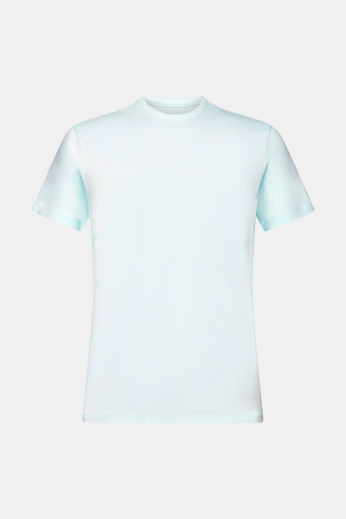 Pima-Baumwoll-T-Shirt im Slim Fit, LIGHT AQUA GREEN, detail image number 6
