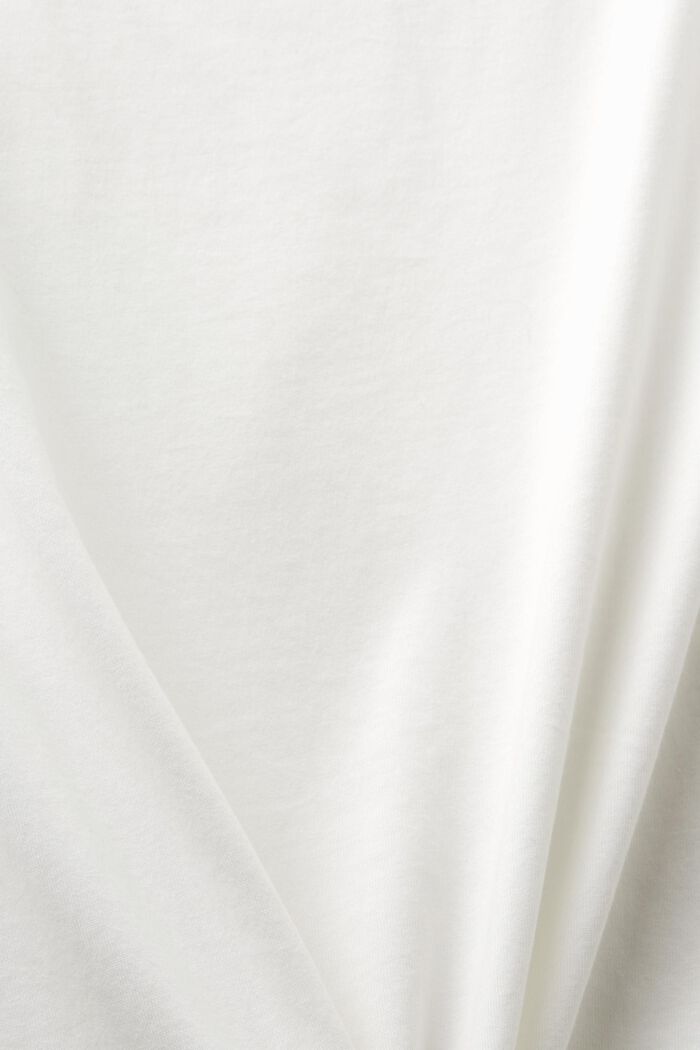 Haut à manches longues en coton, OFF WHITE, detail image number 5