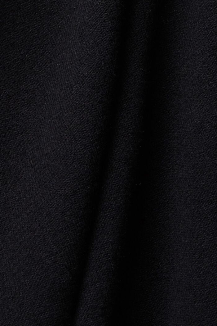Pulloverkleid mit Rollkragen, Kaschmirmix, BLACK, detail image number 5