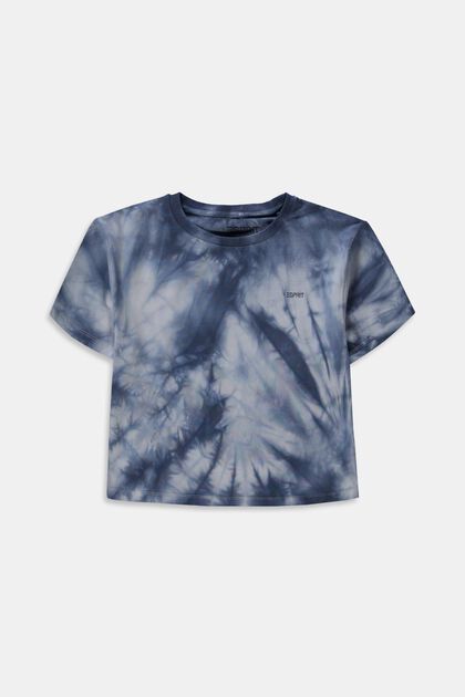 T-shirt orné d’une teinture batik, BLUE, overview