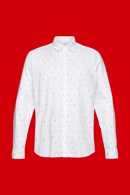 Hemd aus Slub Baumwolle mit Lunar-Dot-Muster