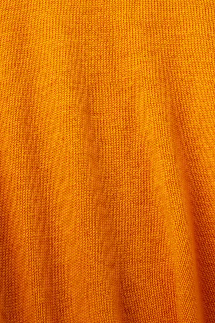 Pullover mit Stehkragen aus Wollmix, GOLDEN ORANGE, detail image number 6