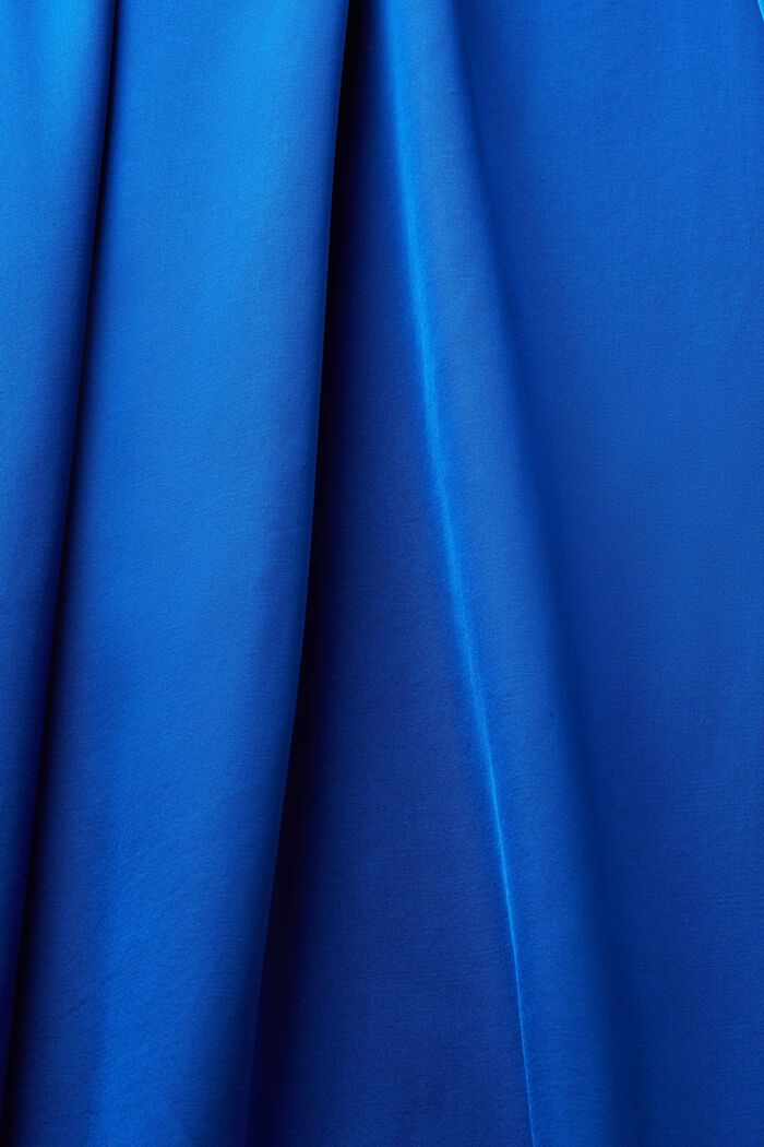 Robe fourreau sans manches en satin, BRIGHT BLUE, detail image number 6