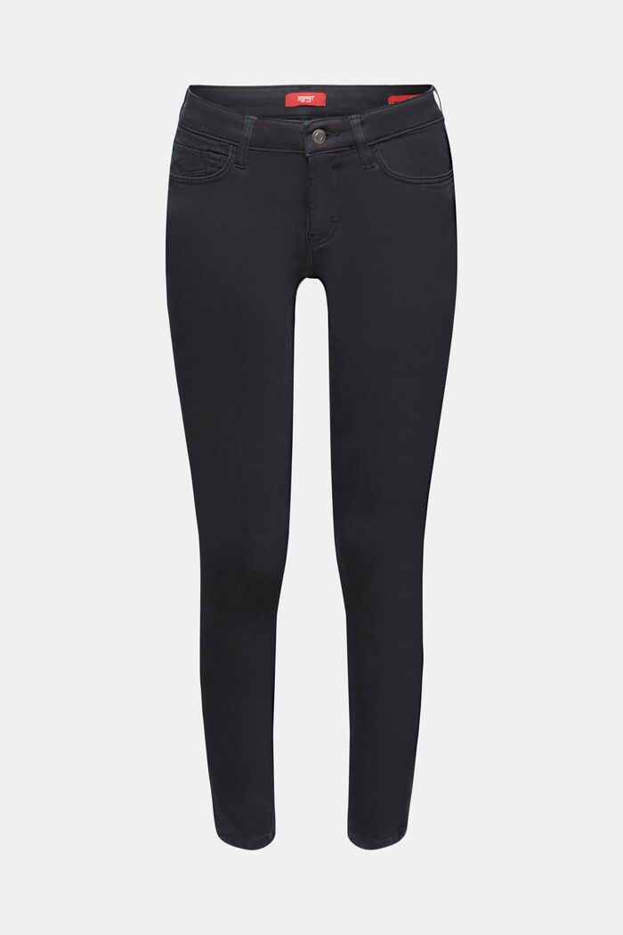 Skinny Hose mit mittlerer Bundhöhe, BLACK, detail image number 6