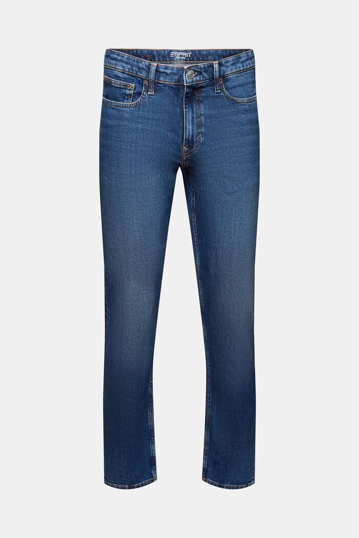 Recycelt: Jeans mit schmaler Passform, BLUE MEDIUM WASHED, detail image number 7