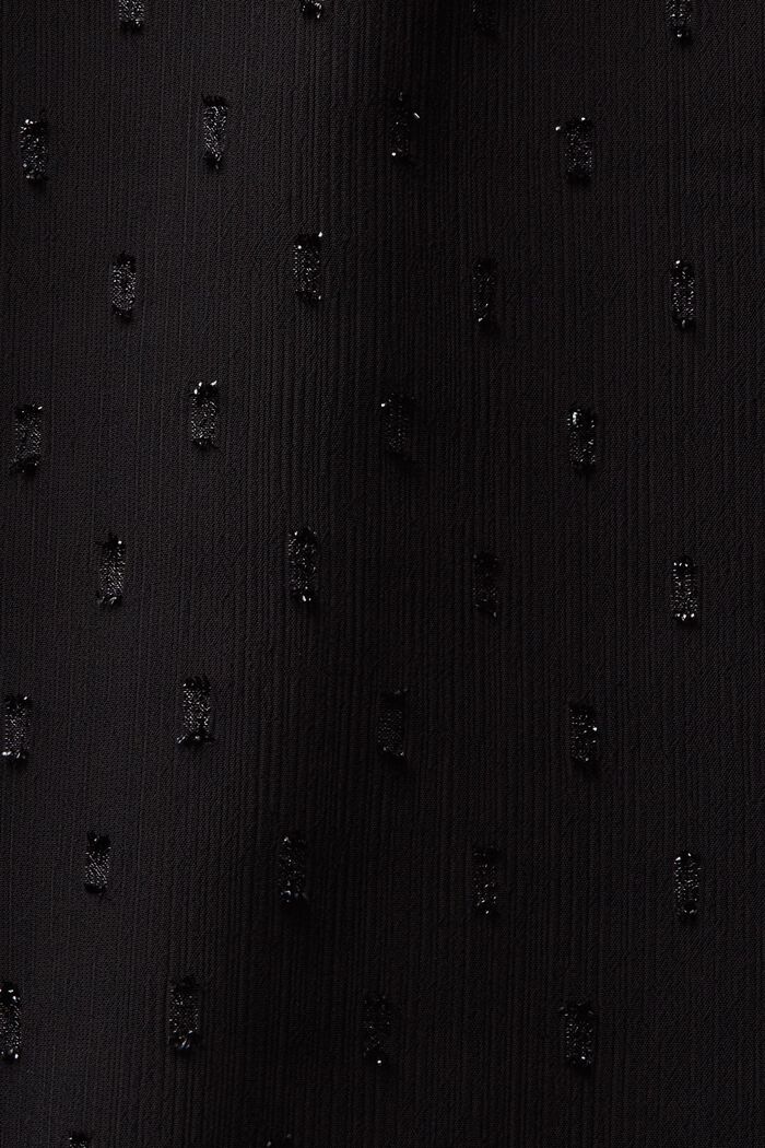 Mini-robe en mousseline et plumetis scintillant, BLACK, detail image number 6