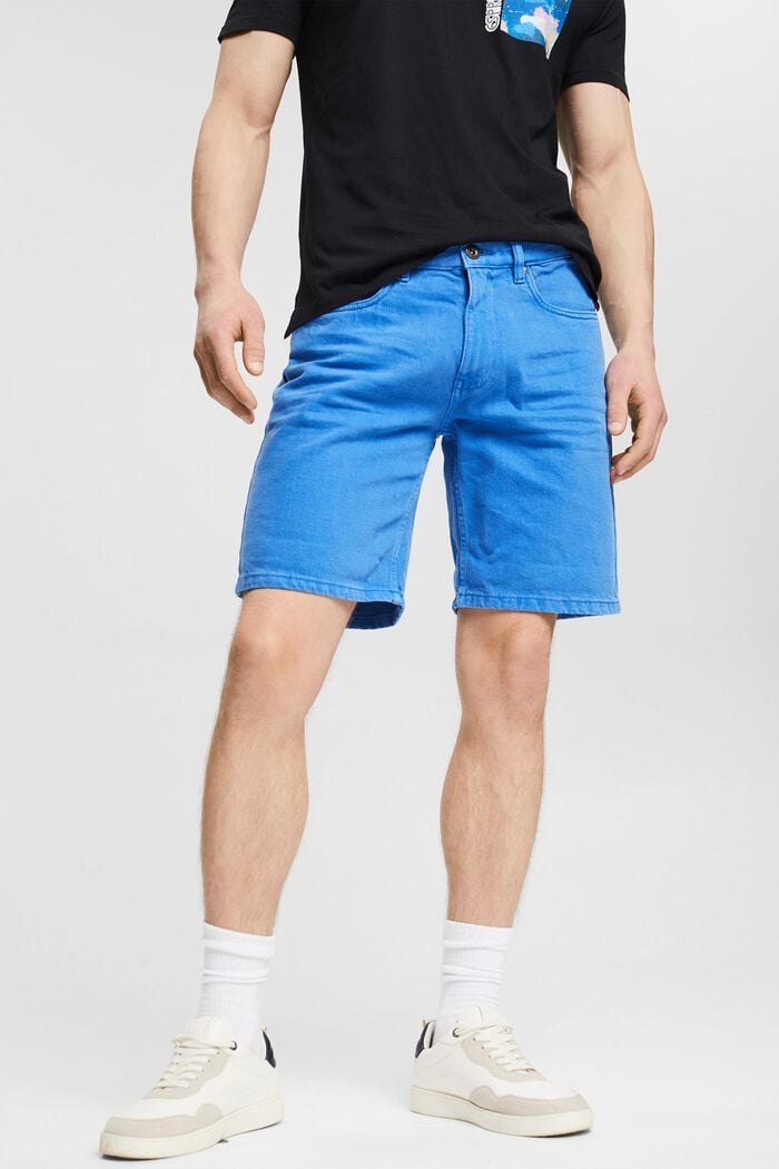 Jeans-Shorts aus 100% Baumwolle, BRIGHT BLUE, detail image number 0