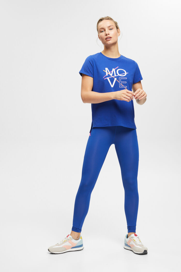 Sportives T-Shirt aus Baumwolle, BRIGHT BLUE, detail image number 5