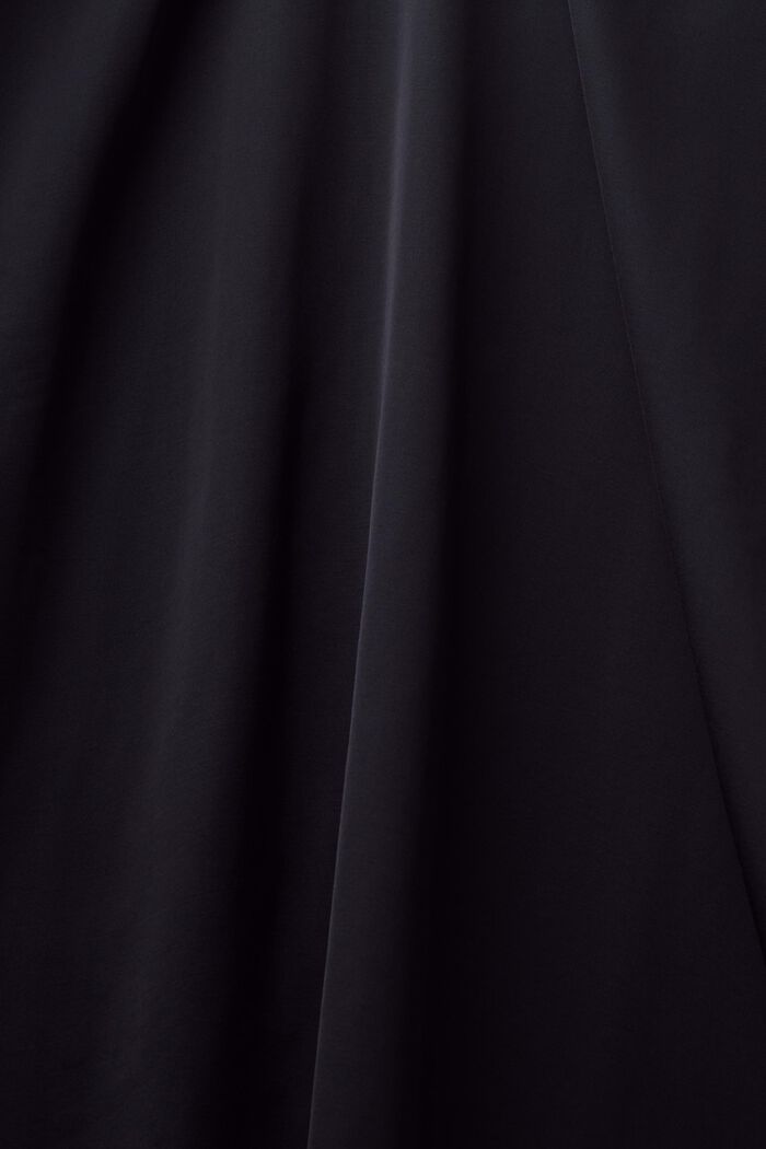 Robe dos-nu maxi longueur en satin, BLACK, detail image number 6