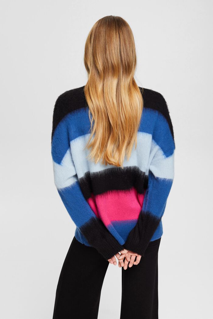 Pull-over rayé oversize, BLUE, detail image number 3