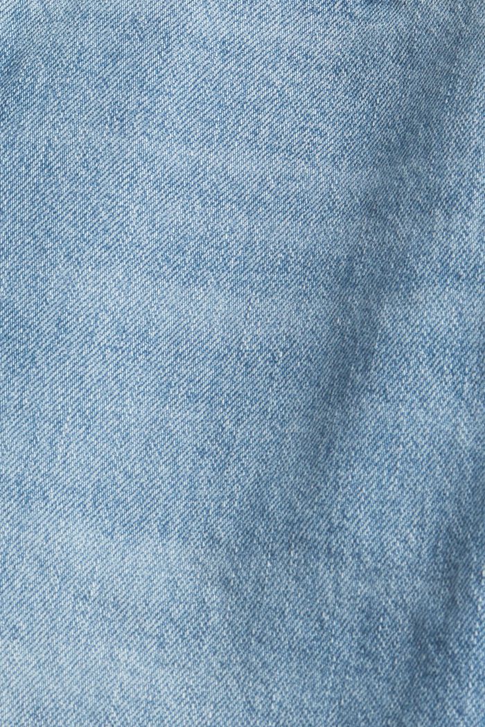 Stretch-Jeans mit hohem Bund, BLUE LIGHT WASHED, detail image number 4