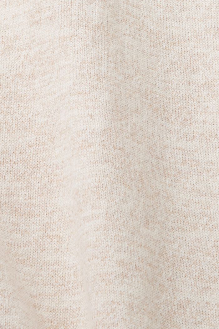 Kurzärmeliger, melierter Strickpullover, OFF WHITE, detail image number 5