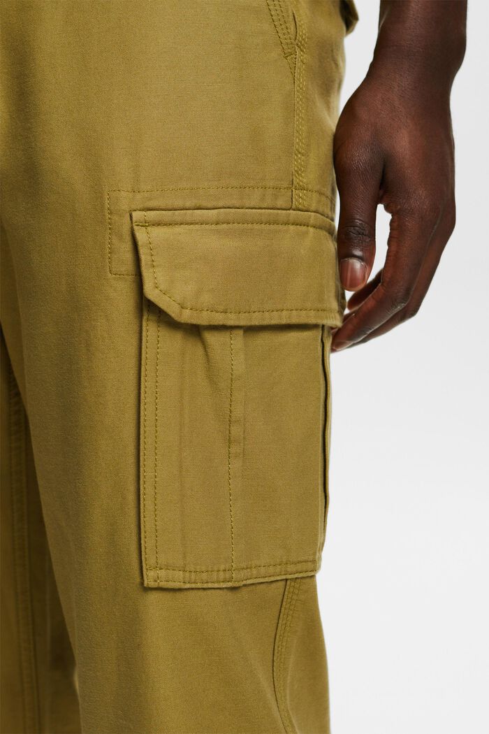 Pantalon cargo Straight Fit, OLIVE, detail image number 4