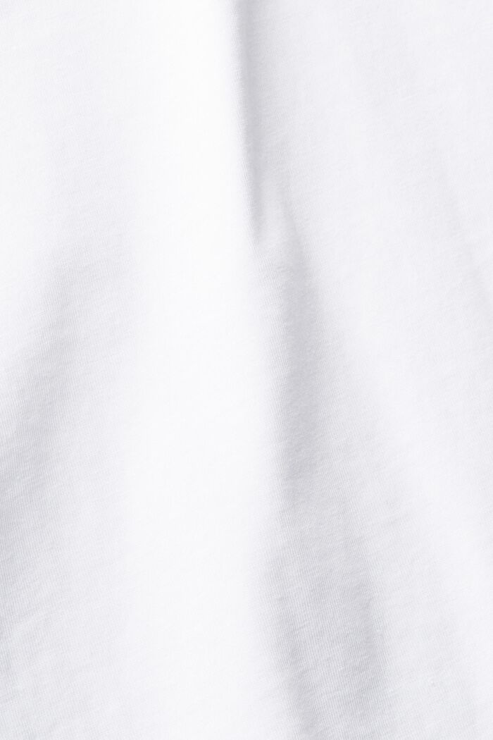 T-Shirt mit Print auf Brusthöhe, WHITE, detail image number 5