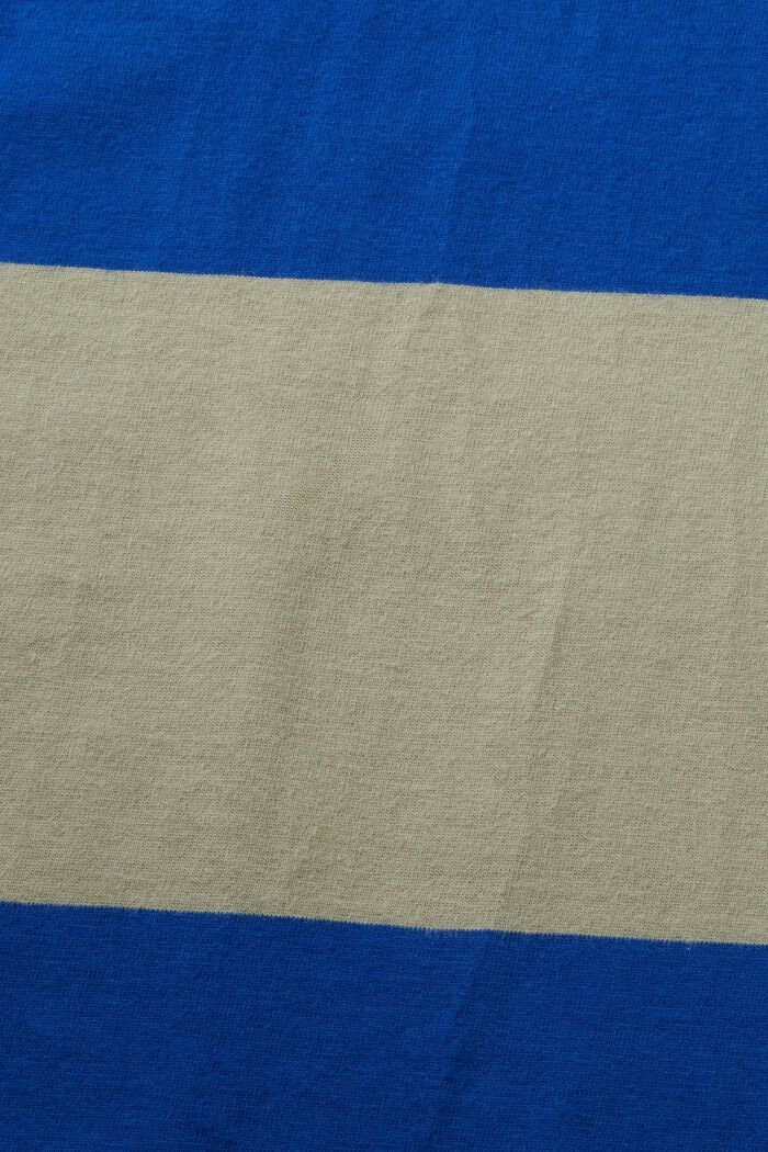 T-shirt rayé orné d’un logo, BRIGHT BLUE, detail image number 4