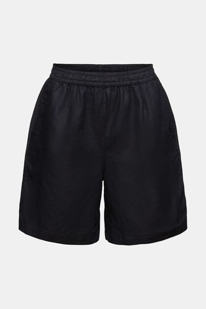 Pull-on-Shorts aus Baumwolle-Leinen-Mix