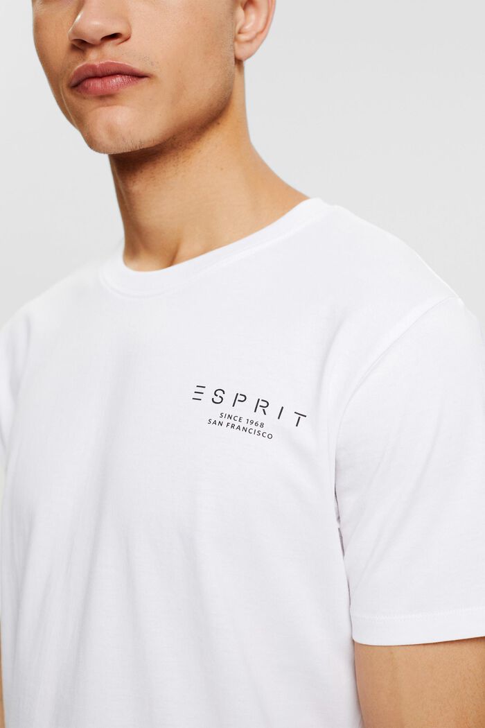 T-shirt en jersey animé d´un logo imprimé, WHITE, detail image number 0
