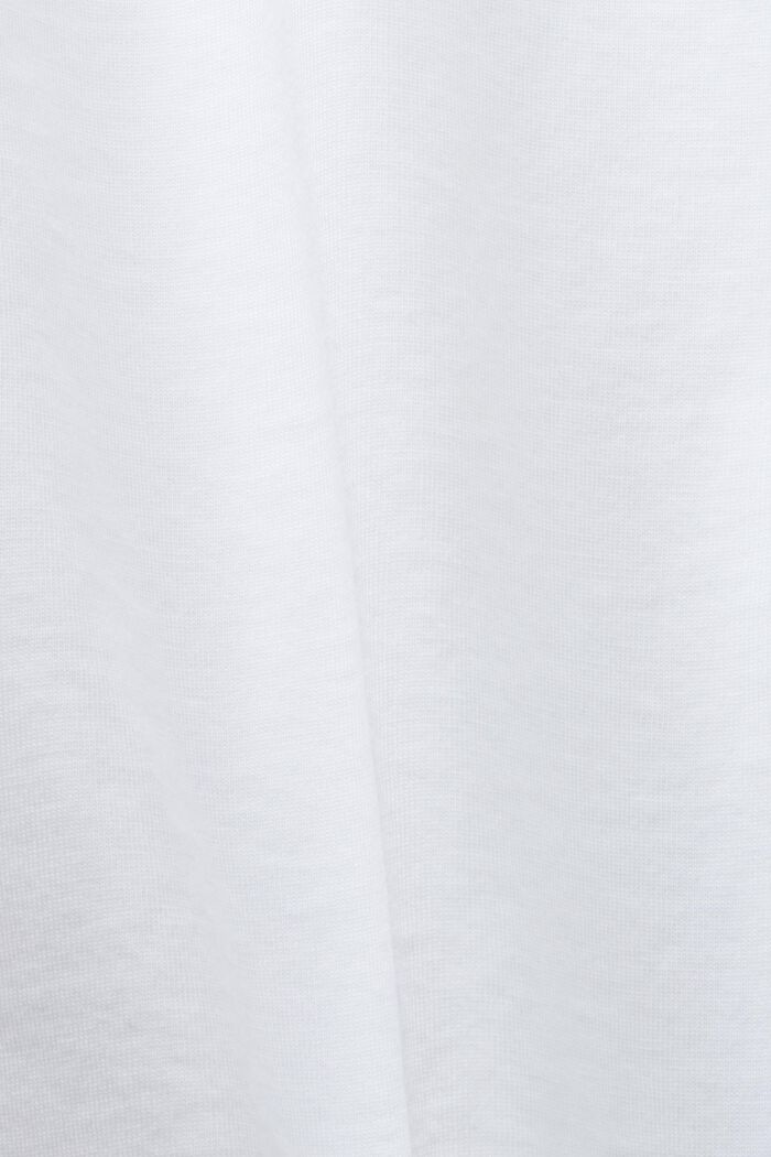 T-shirt orné d’un minuscule imprimé, 100 % coton, WHITE, detail image number 5