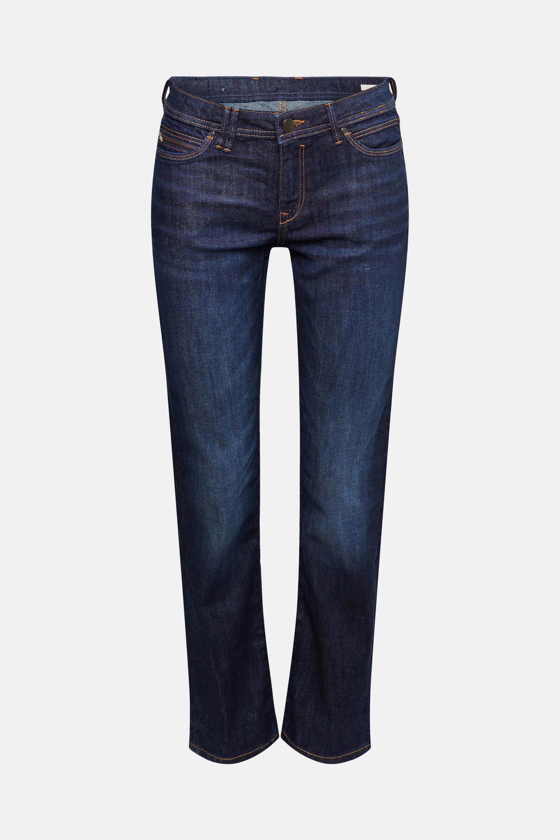 Balmain Baumwolle High-Rise Straight Jeans in Blau Damen Bekleidung Jeans Ausgestellte Jeans 