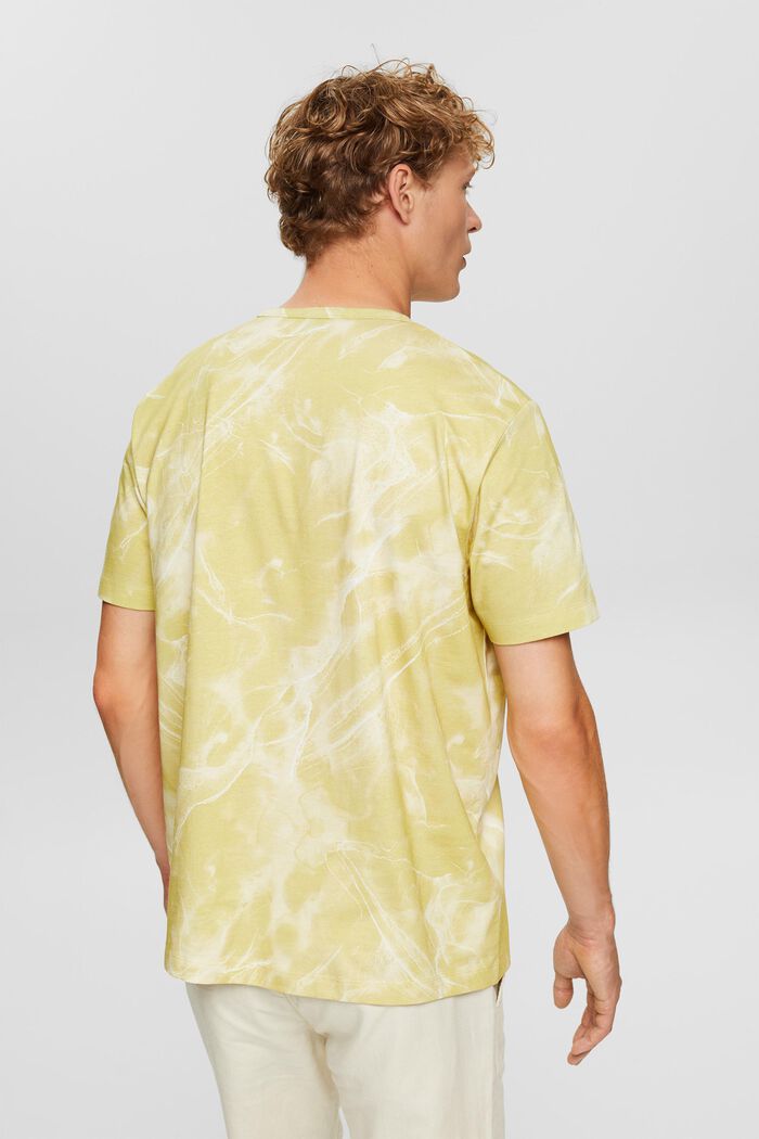 T-shirt à motif marbré, LIME YELLOW, detail image number 3