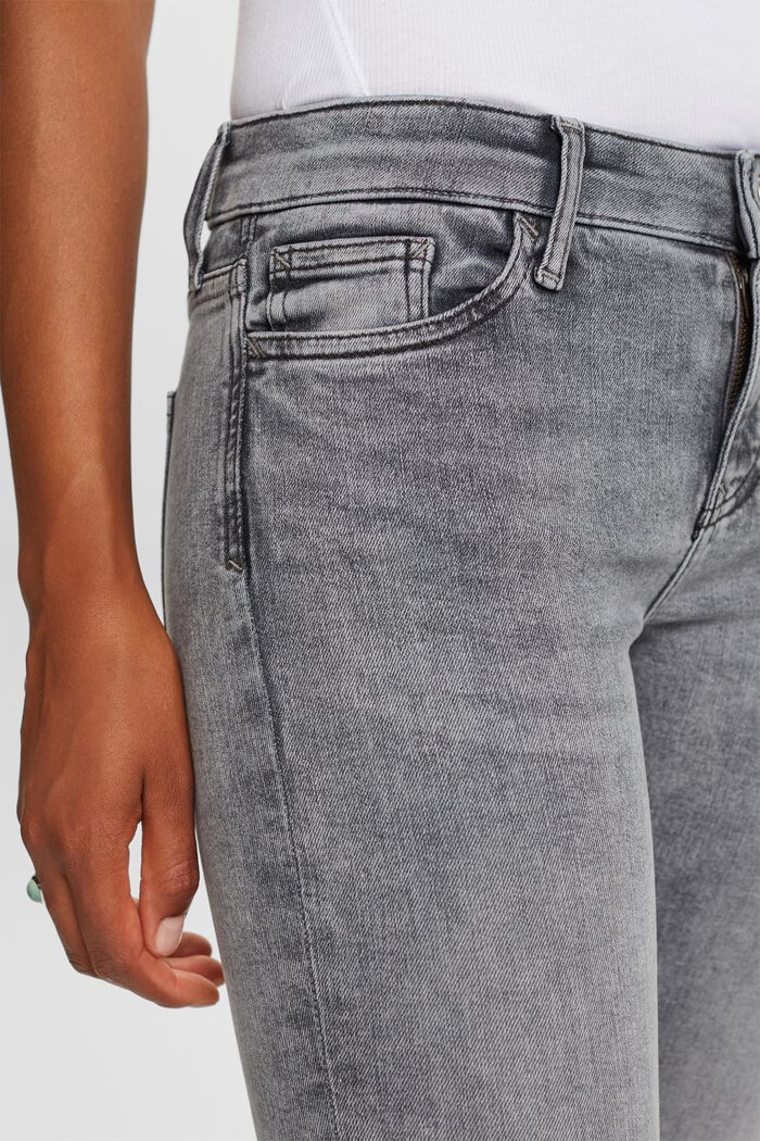 Enge Jeans mit mittelhohem Bund, GREY MEDIUM WASHED, detail image number 2