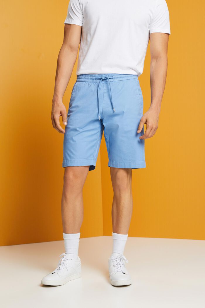 Shorts aus Baumwolltwill, LIGHT BLUE, detail image number 0
